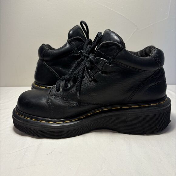 Vintage Dr. Martens Black‎ Leather Y2K Chunky Air Walk  Boot 9357  Women SZ 6 - Picture 9 of 14